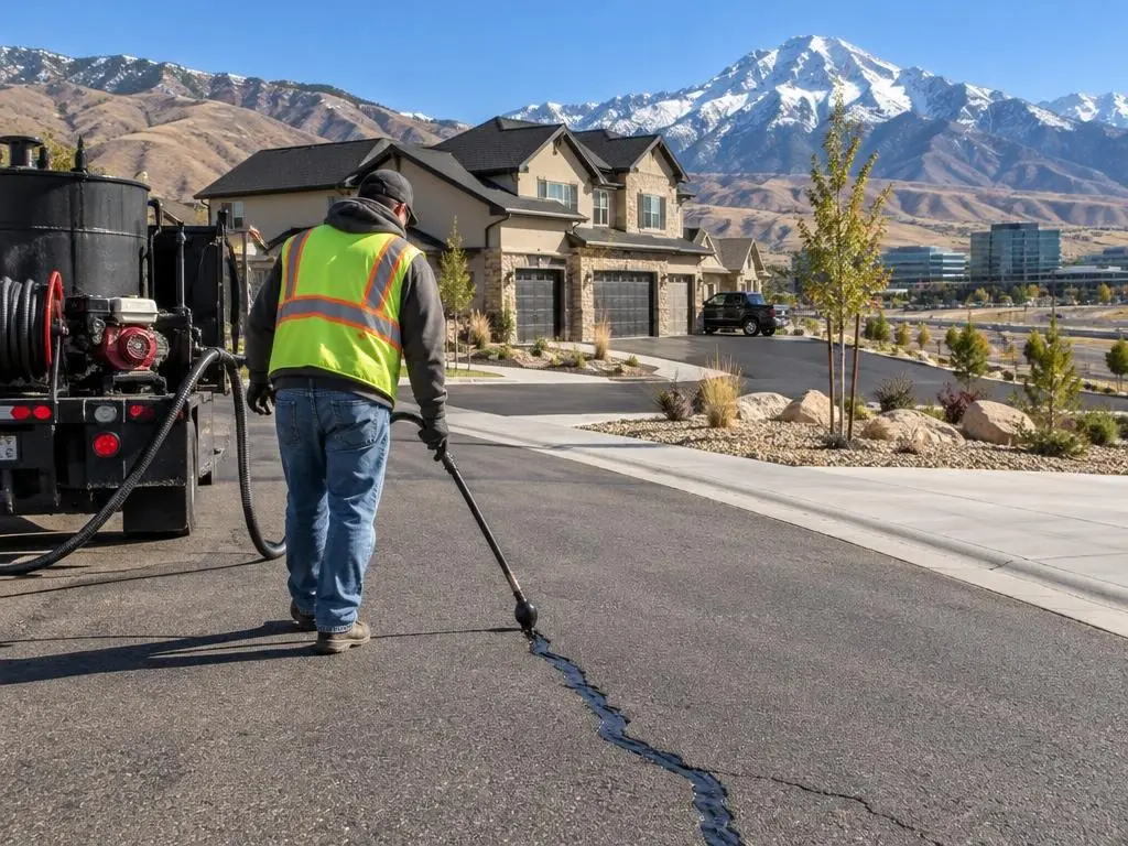 Crack Sealing in Lehi, UT