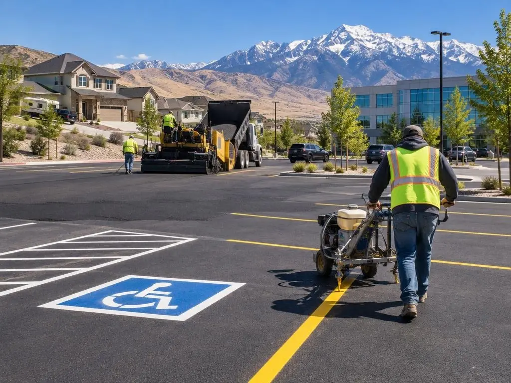 Parking Lot Paving & Striping in Lehi, UT